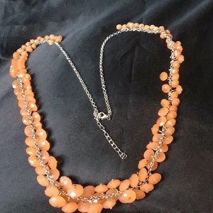 Charming Charlie’s Orange Beaded Necklace
